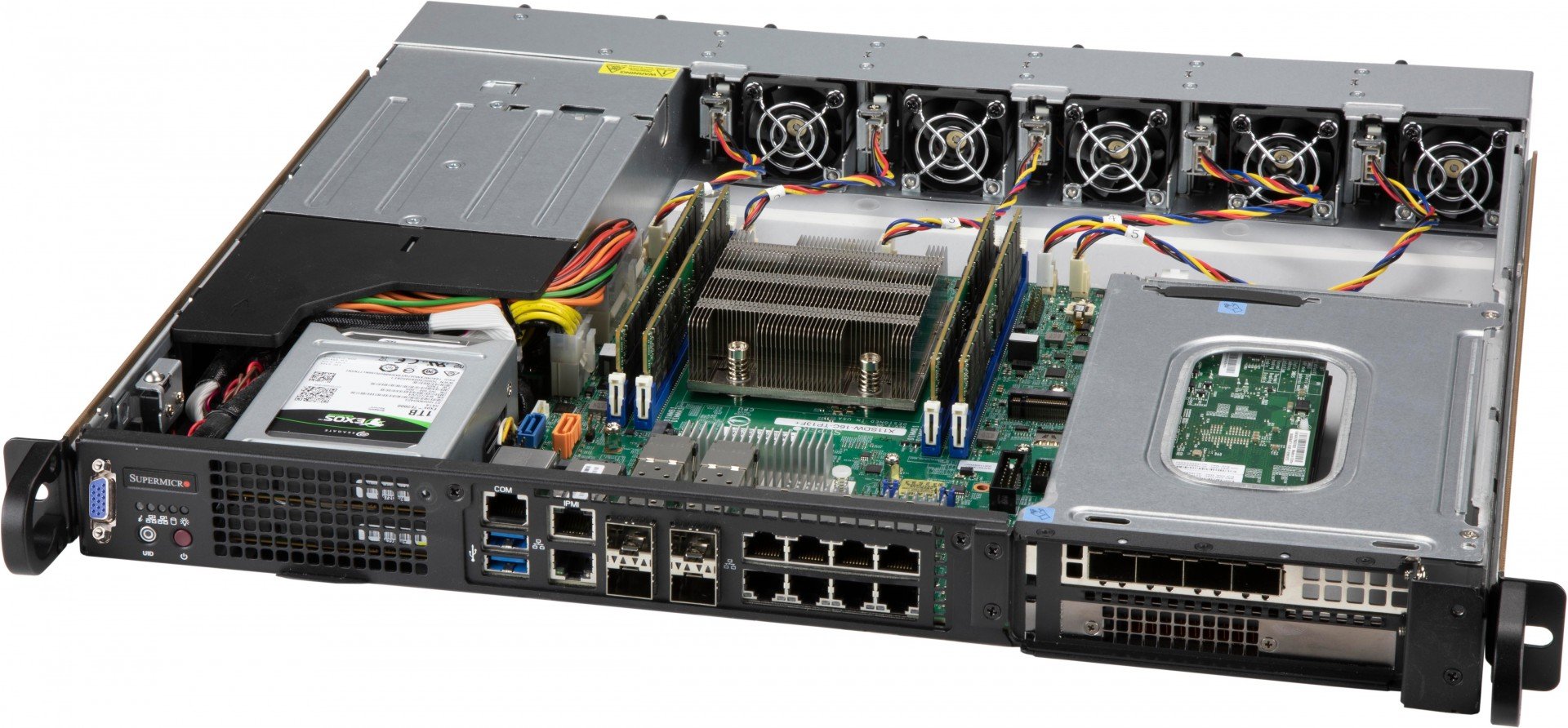 Supermicro CSE-515M-R804 unité centrale Support Noir 800 W