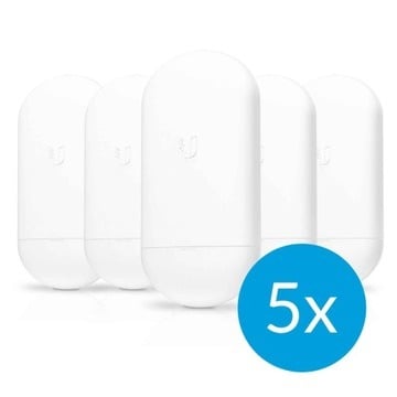 Ubiquiti LOCO5AC-5 Networks NanoStation 5AC Loco 450 Mbit/s Blanc Connexion Ethernet, supportant l'alimentation via ce port (PoE) (5-pack)