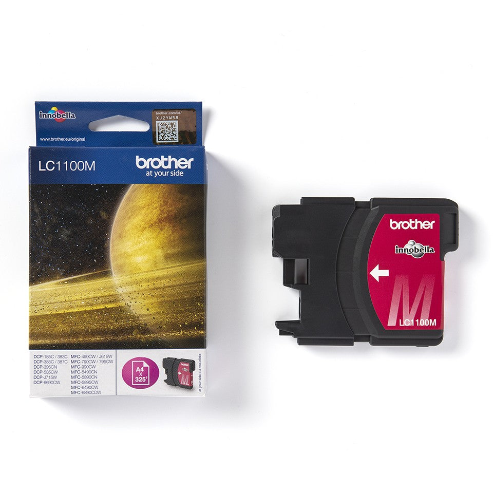 BROTHER LC-1100 cartouche d encre magenta capacité standard 7.5ml 325 pages pack de 1