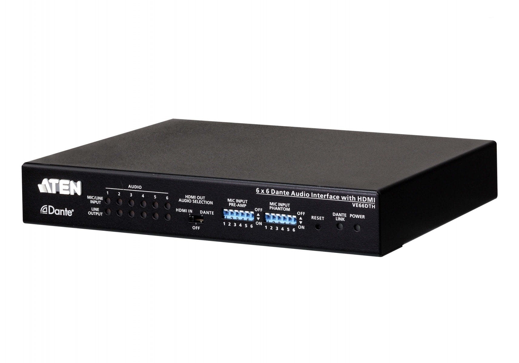 ATEN PREMIUM VE66DTH Interface audio Dante 6 x 6 avec HDMI