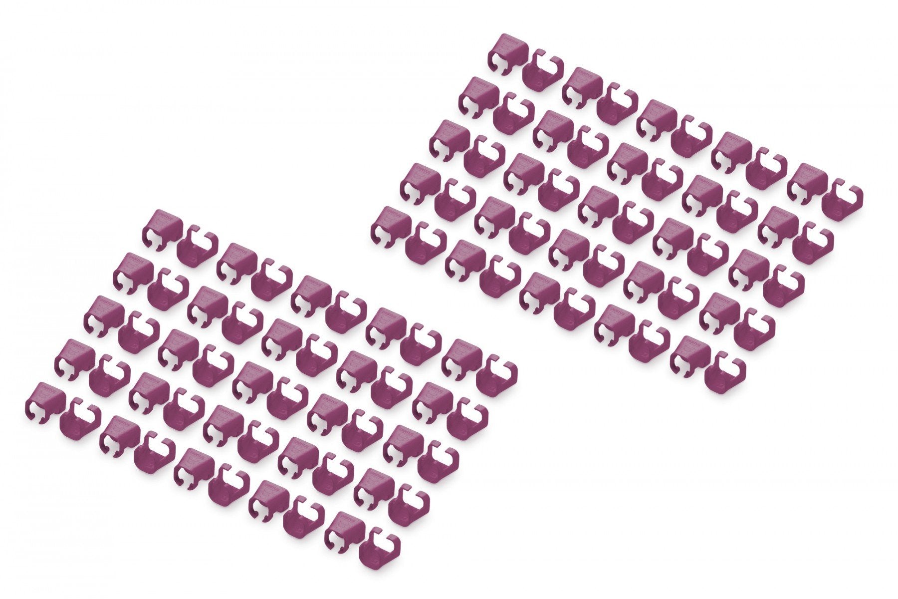 Digitus A-CC-MG Magenta Clips de Codage de Couleur pour Câbles de Raccordement 100 Pieces