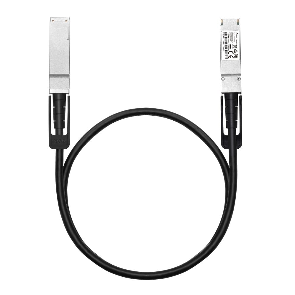 TP-Link Omada SM9220-1M câble InfiniBand et a fibres optiques QSFP28 Twinax Noir