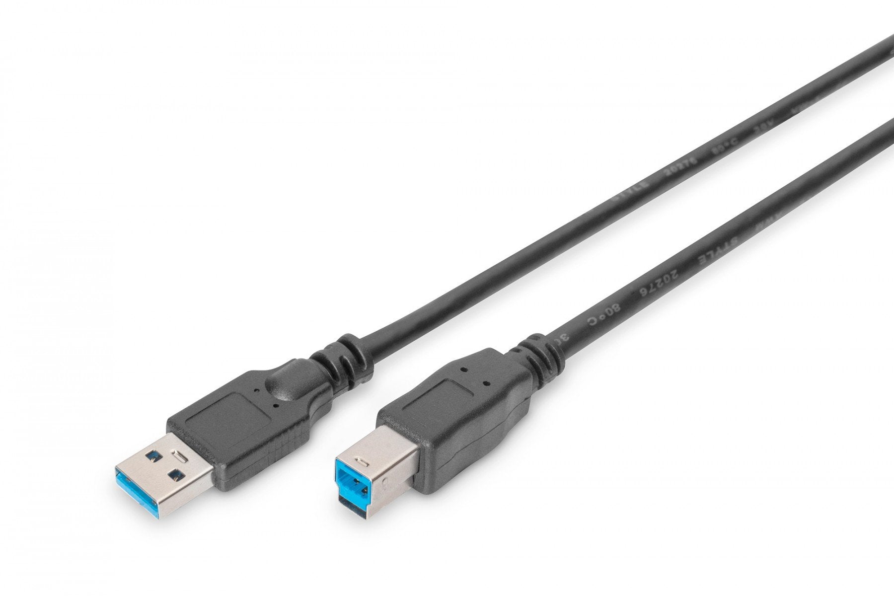 Digitus DB-300115-018-S câble USB USB 3.2 Gen 1 (3.1 Gen 1) 1,8 m USB A USB B 5 Gbit/s Noir