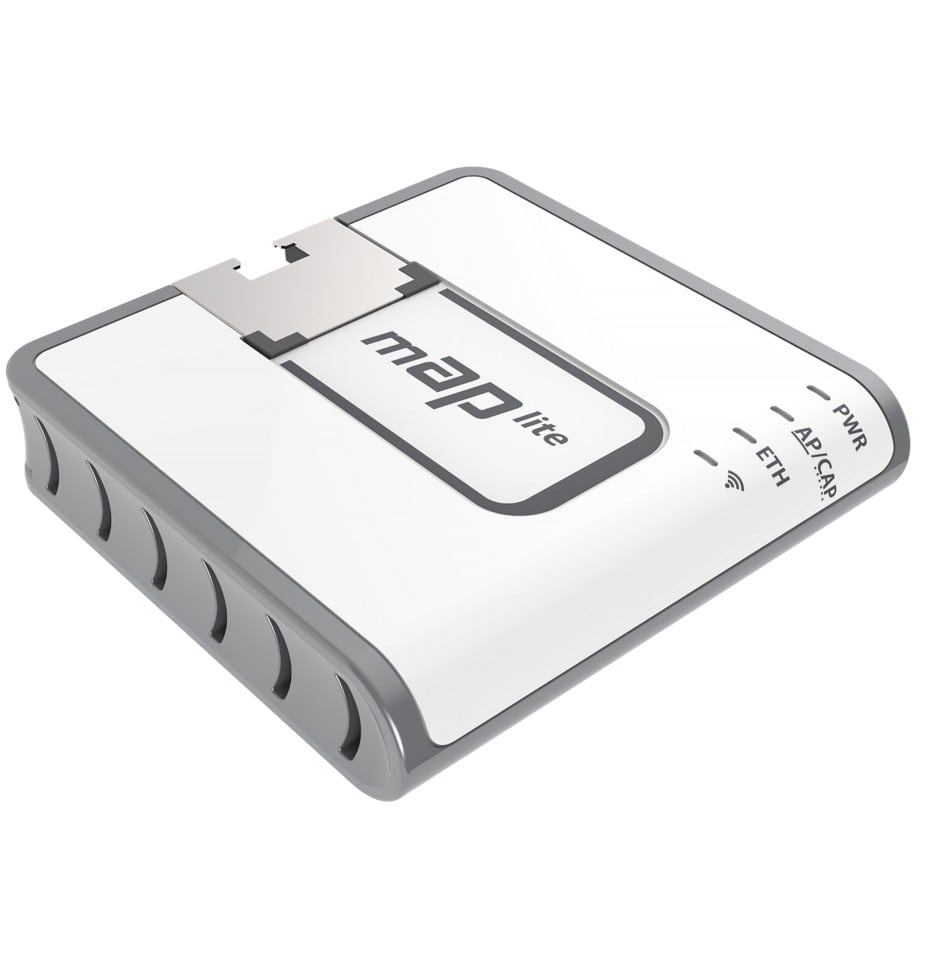 Mikrotik mAP lite Blanc Connexion Ethernet, supportant l'alimentation via ce port (PoE)