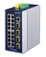 PLANET IGS-20040MT commutateur réseau Géré L2+ Gigabit Ethernet (10/100/1000) Bleu, Blanc