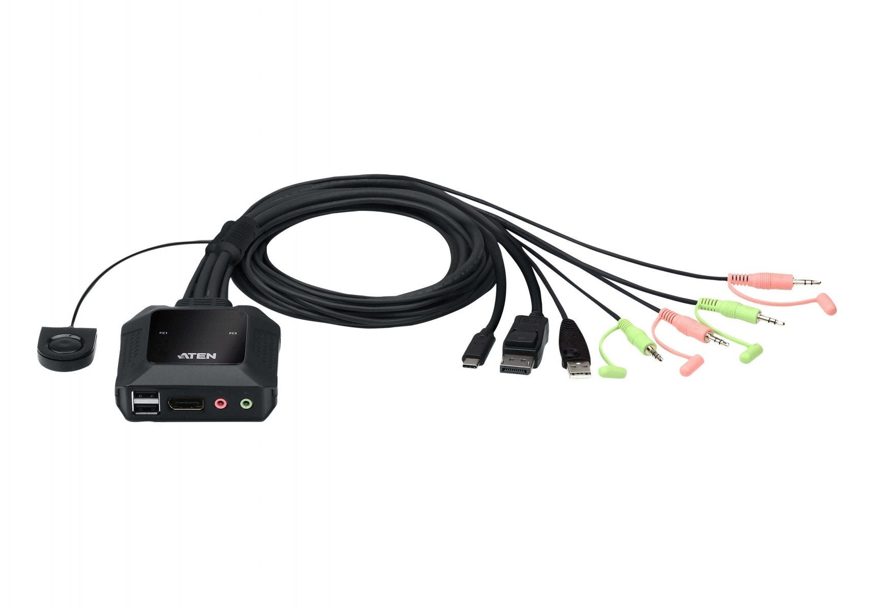 ATEN CS52DP Switch KVM 2 ports Hybride DisplayPort et USB-C