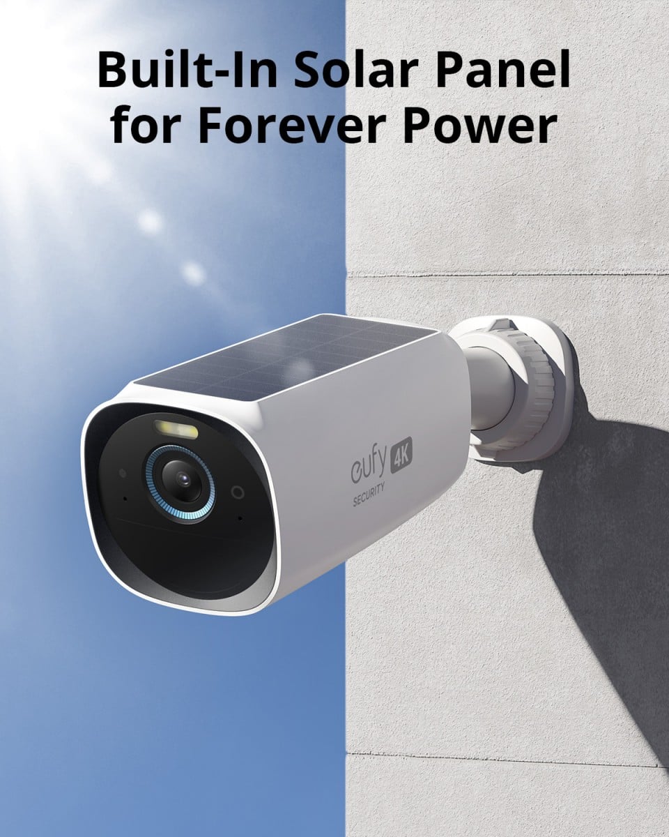 Eufy S330 eufyCam (eufyCam 3) Boîte Caméra de sécurité IP Extérieure 3840 x 2160 pixels Mur
