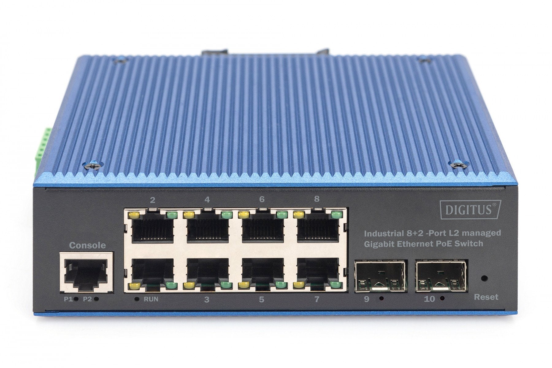 Digitus DN-651157 commutateur réseau Géré Gigabit Ethernet (10/100/1000) Noir, Bleu