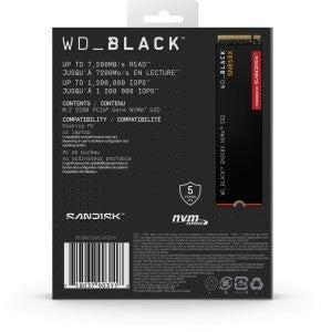 WD Black SN850X PCIe Gen 4 Gaming SSD 8To