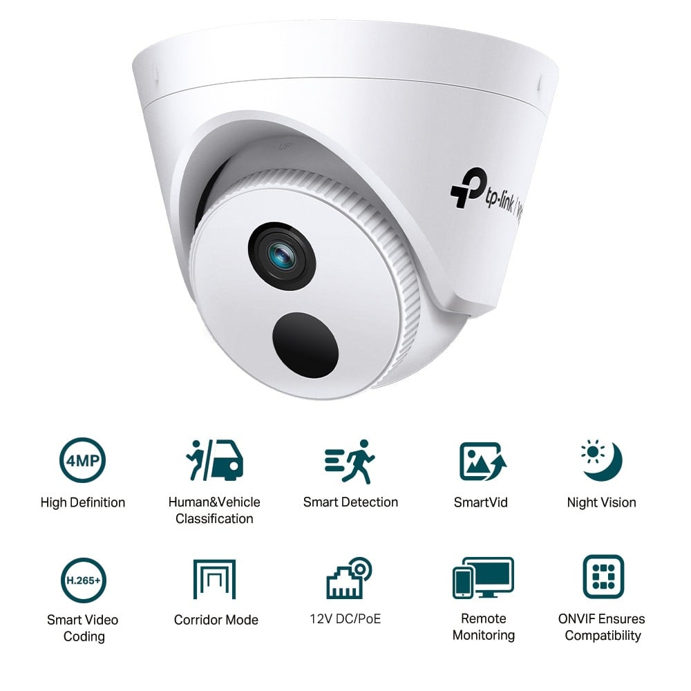 TP-LINK VIGI C440I 4MP Turret Network Camera 4mm