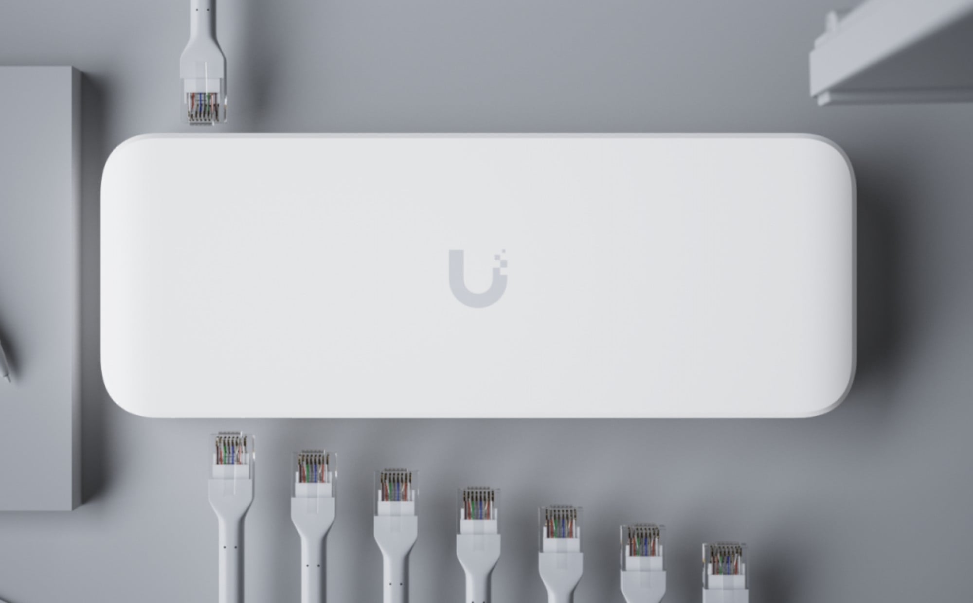 UniFi 8 port GbE PoE+Switch powered by