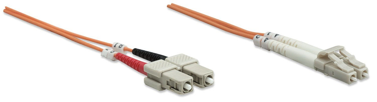 Intellinet 3.0m LC-SC M/M câble de fibre optique 3 m OM1 Orange