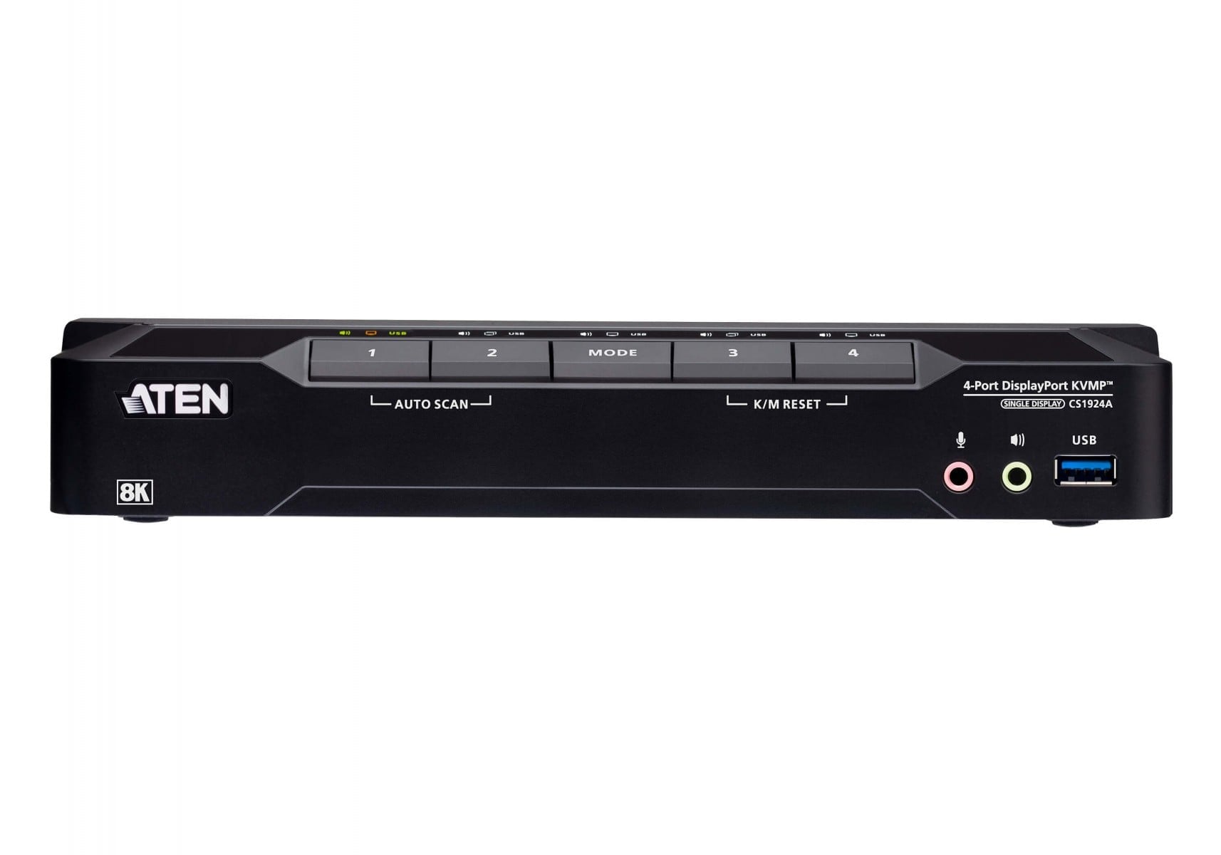 Aten CS1924A-AT-G 4-Port USB 3.0 8K ÉcranPort KVMP. Sw