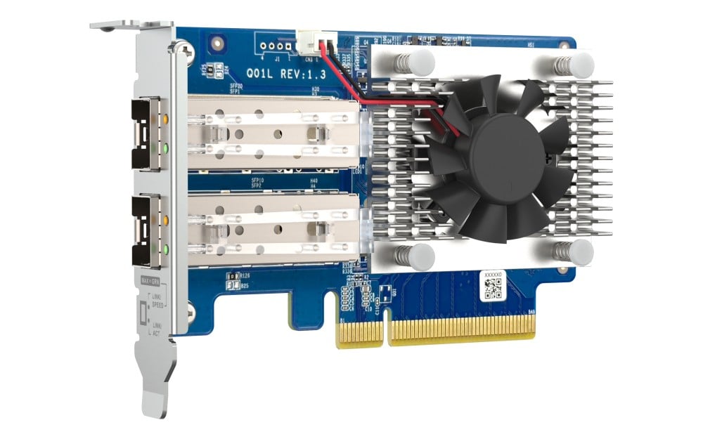 Dual-port SFP+10GbE network expansion