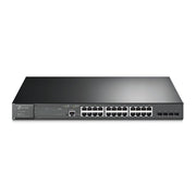 TP-Link JetStream TL-SG3428MP commutateur réseau Géré L2+ Gigabit Ethernet (10/100/1000) Connexion Ethernet, supportant l'alimentation via ce port (PoE) 1U Noir