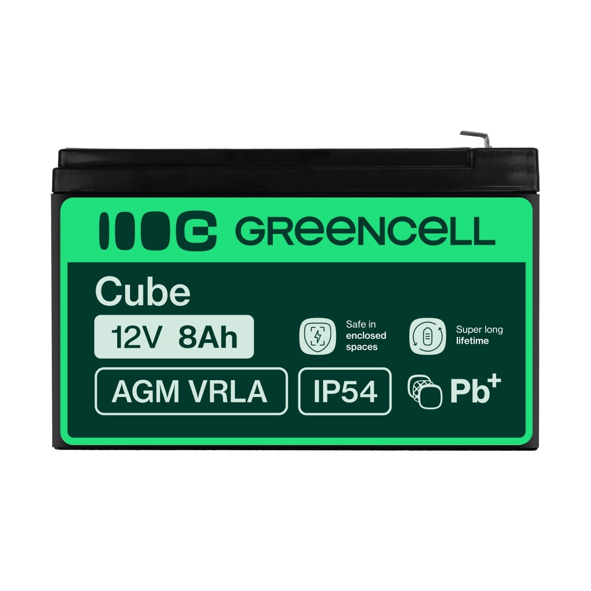 Green Cell AGM Battery 12V 8Ah - Battery - Mignon (AA)
