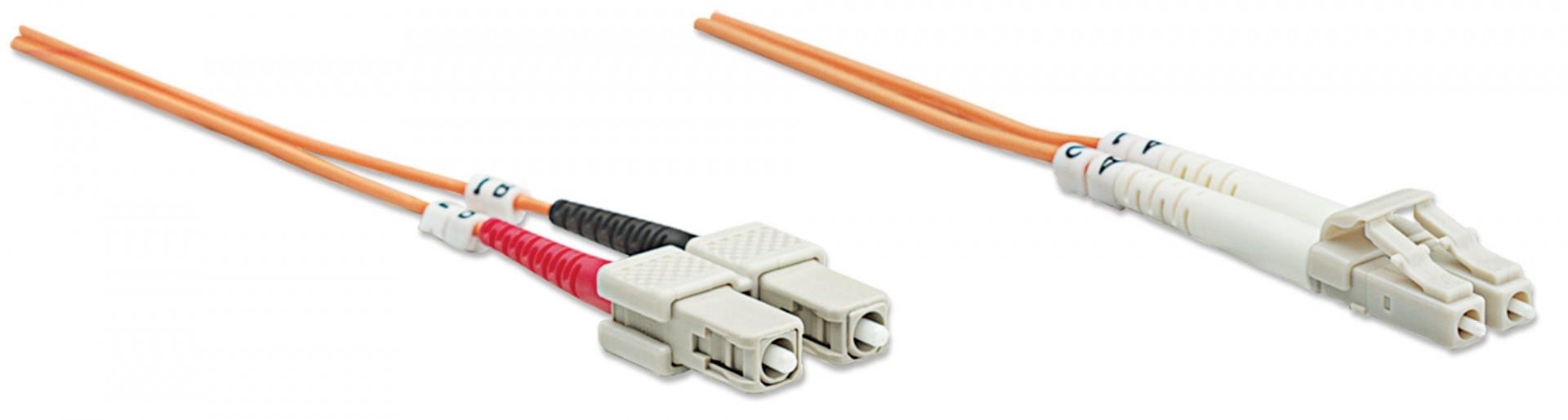 Intellinet 5.0m LC-SC M/M câble de fibre optique 5 m OM2 Orange