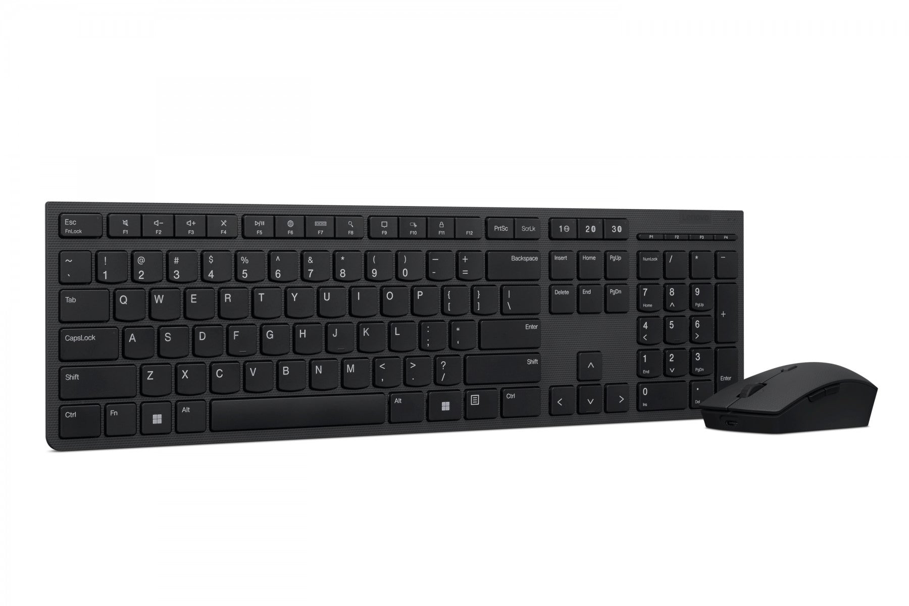 Lenovo 4X31K03931 clavier Souris incluse RF sans fil + Bluetooth Anglais américain Noir