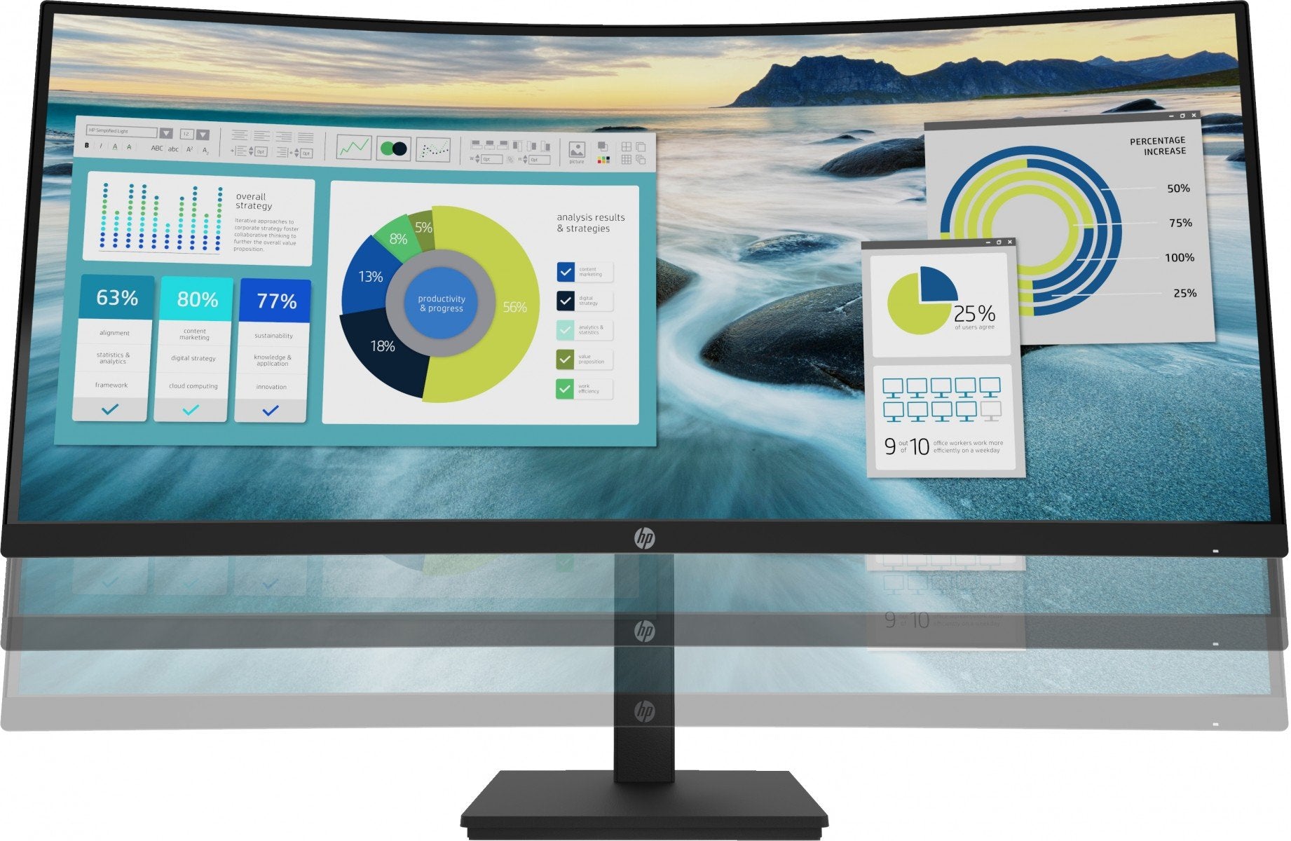 HP Écran incurvé P34hc G4 WQHD 34p WQHD 3440x1440 HDMI USB-C USB port USB hub DisplayPort 3/3/0