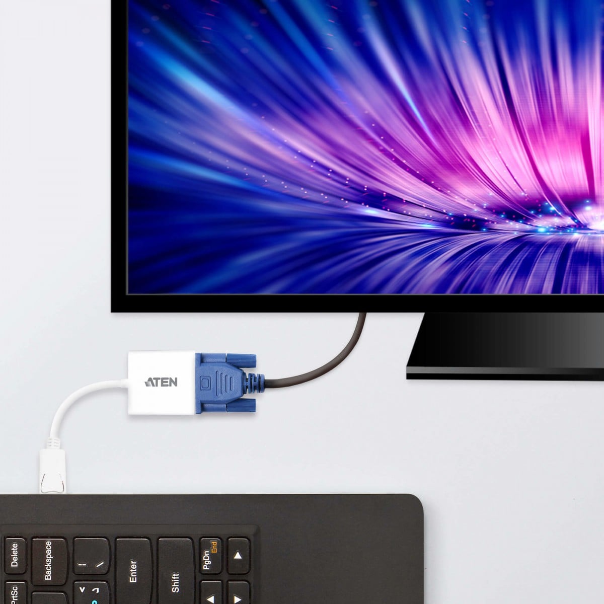 ATEN VC925-AT câble vidéo et adaptateur VGA (D-Sub) Blanc