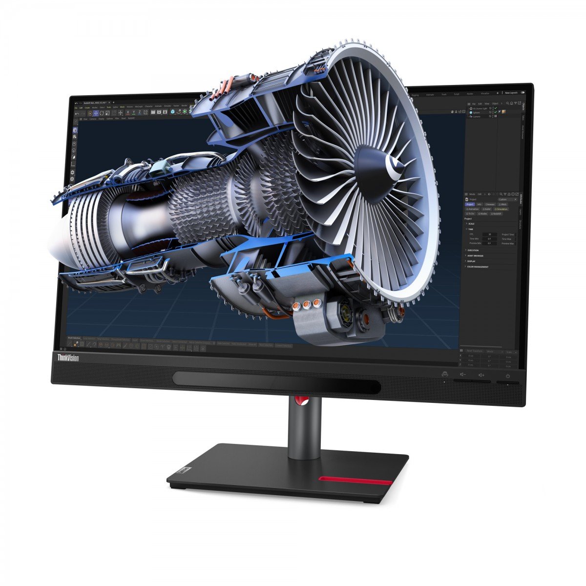LENOVO ThinkVision 27 3D LED Écran 27p 3840x2160 4K 60Hz IPS 310cd/m2 1200:1 HDR10 4ms HDMI DisplayPort USB-C speakers