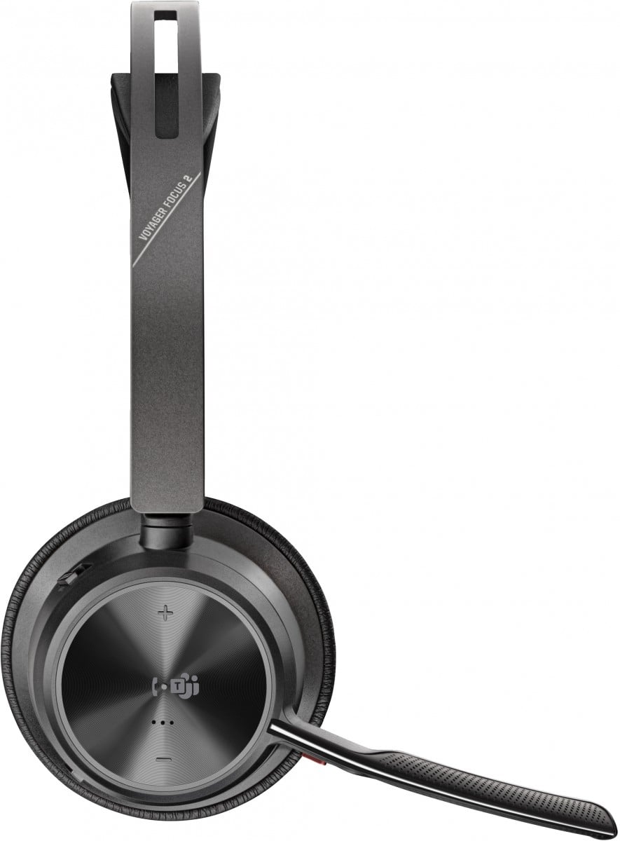 HP Poly Voyager Focus 2 Sans fil Arceau Bureau/Centre d'appels USB Type-C Bluetooth Noir