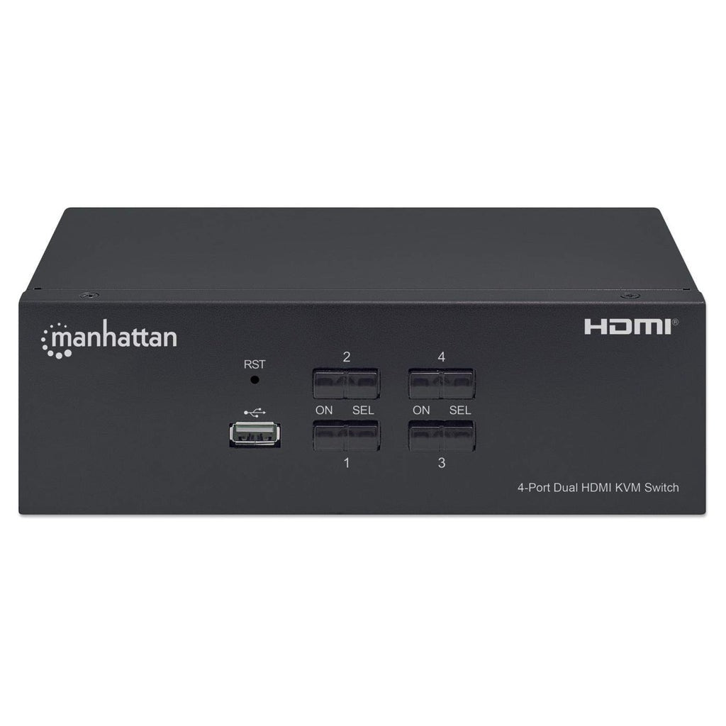 Manhattan 153539 Commutateur KVM 4/1 USB HDMI 4K
