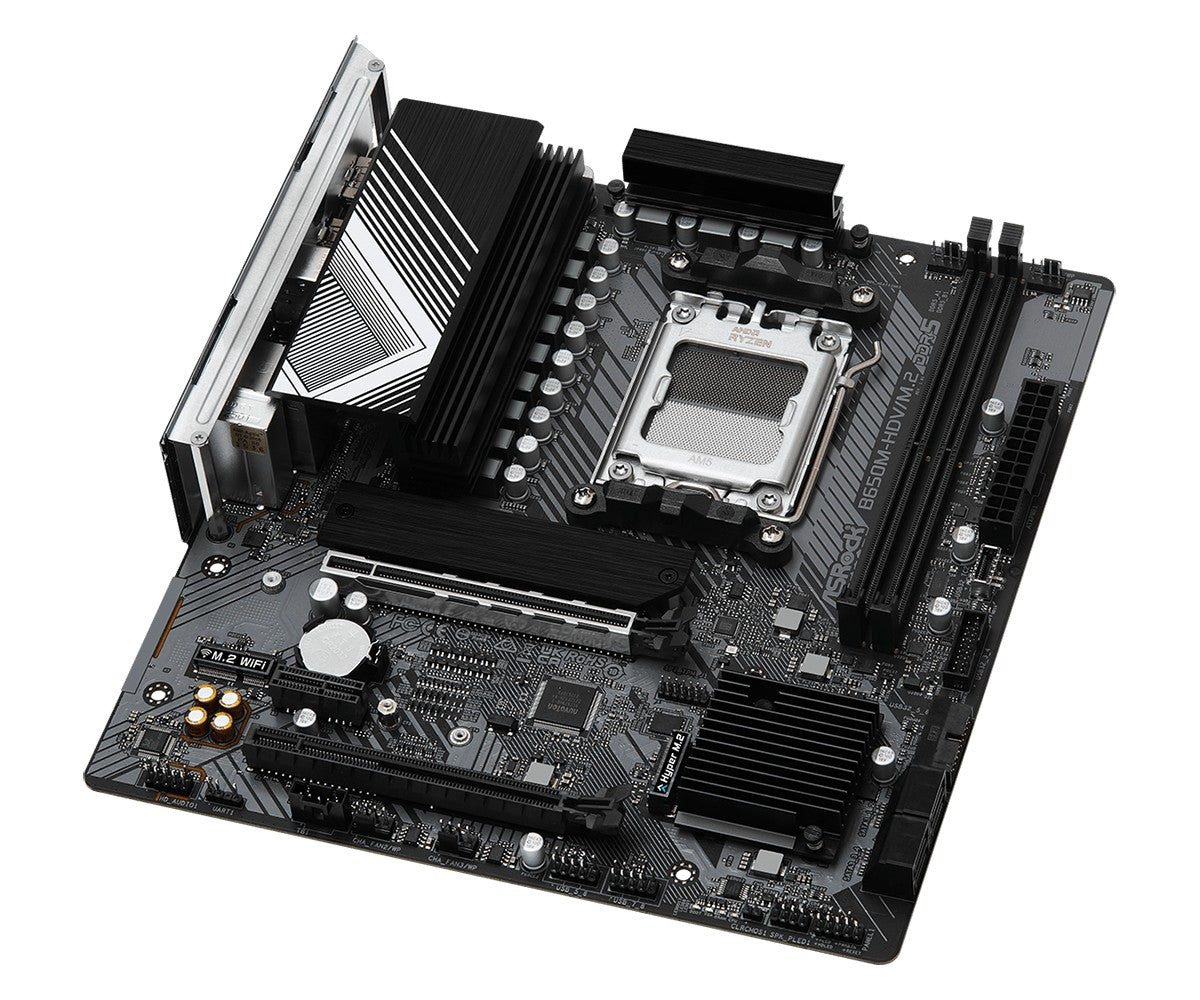 ASRock 90-MXBLA0-A0UAYZ Carte mere B650M HDV Micro ATX avec DDR5 et Ethernet 2.5 Gigabit