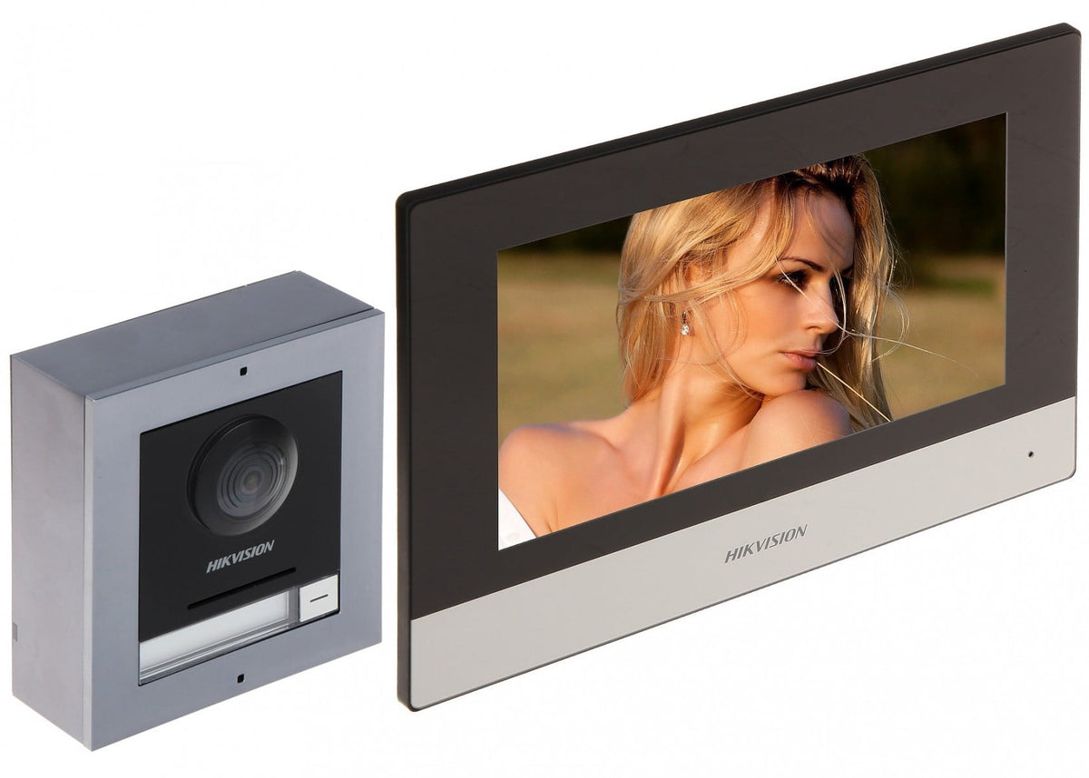 Hikvision DS-KIS702Y Kit de vidéophone a deux fils pour villa