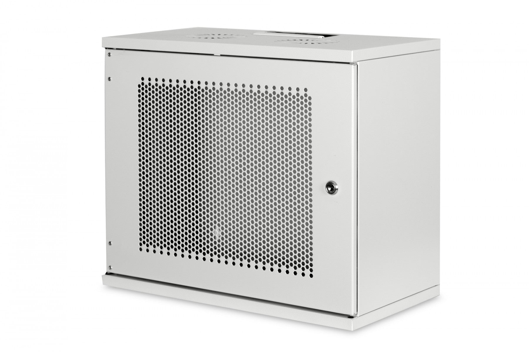 "Armoire réseau suspendue 19"" 9U rack 540x400, porte perforée, grise, non divisée, non assemblée, 60kg 460x540x400 mm, porte avant perforée, grise"