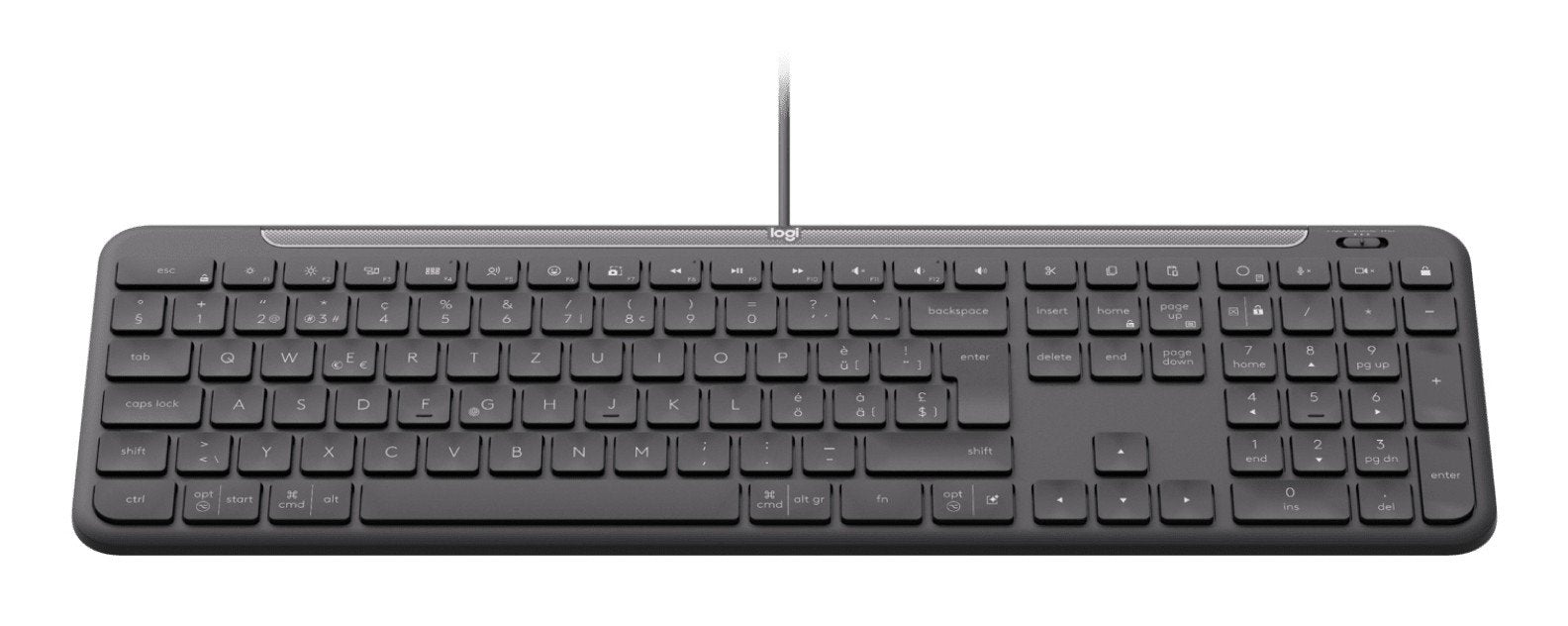 Clavier Filaire Logitech K620 pour Entreprises - Graphite - US