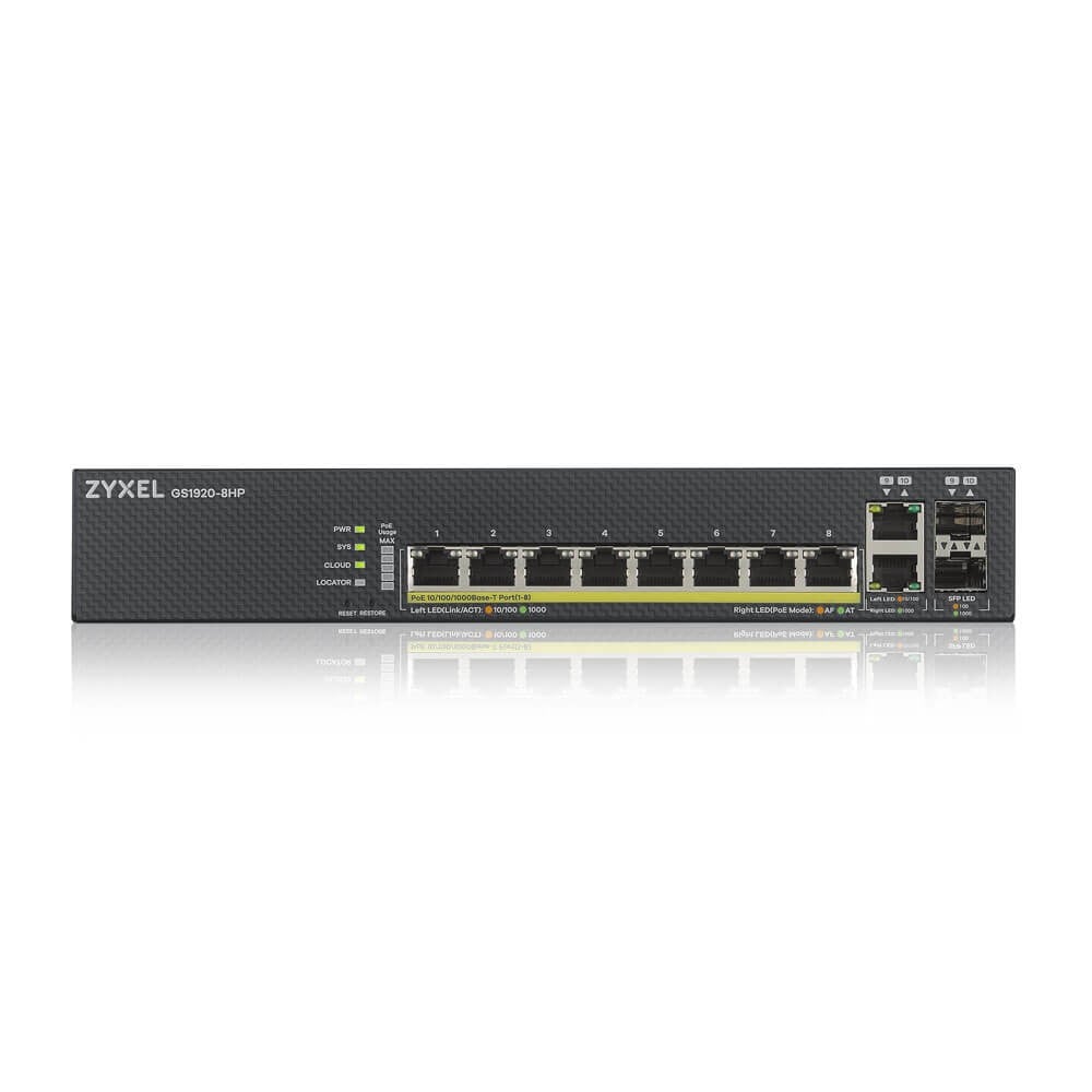 10 Port Smart Managed Gigabit Switch 8x
