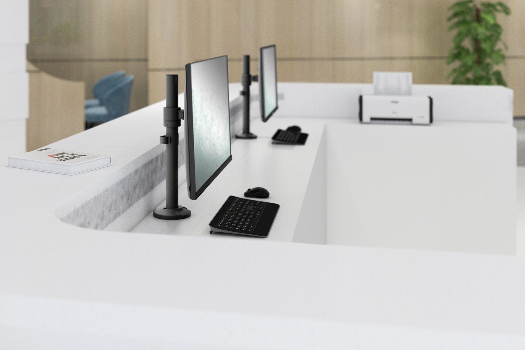 "Digitus DA-90397 support d'écran plat pour bureau 81,3 cm (32"") Noir"