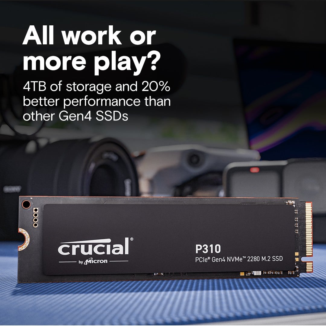 Crucial P310 4 To M.2 PCI Express 4.0 NVMe