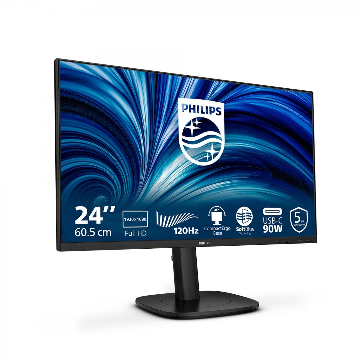 PHILIPS 24B2U3301/00 23.8p IPS FHD 60Hz 300cd/m2 4ms HDMI 1.4 DP 1.4 USB-C USB-Ax4 RJ45 Speakers pivot
