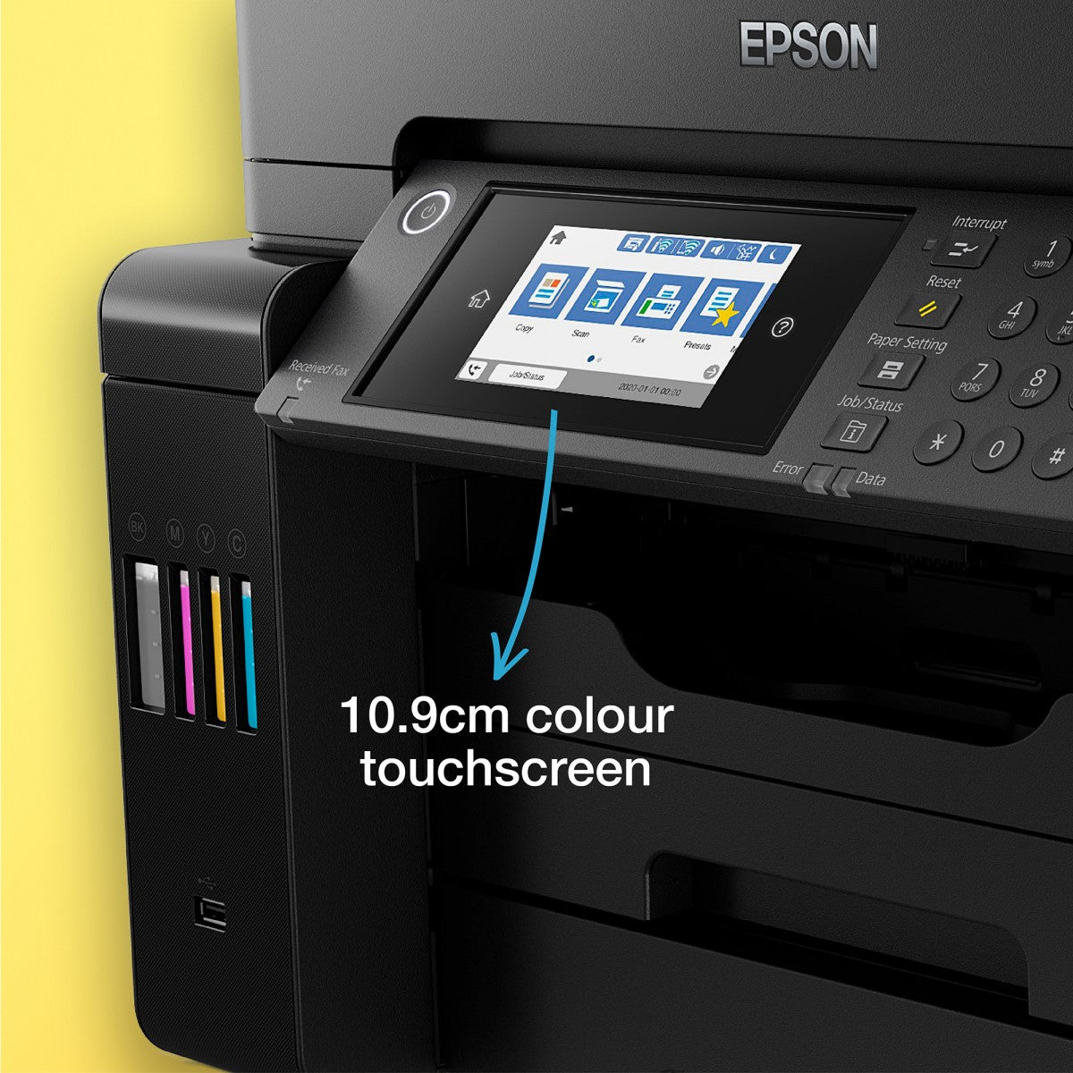 EPSON EcoTank ET-16655 MFP colour inkjet ITS A3 25ppm Print 550sheets USB LAN Wi-Fi Black