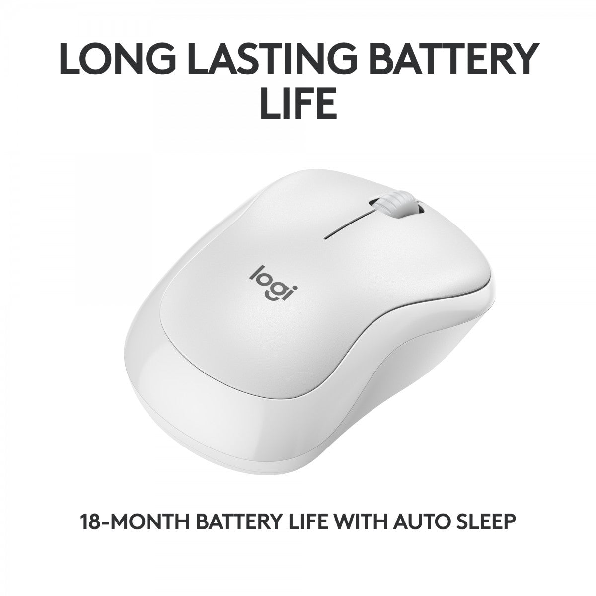 LOGITECH M240 Silent Mouse right and left-handed optical 3 buttons wireless Bluetooth off-white