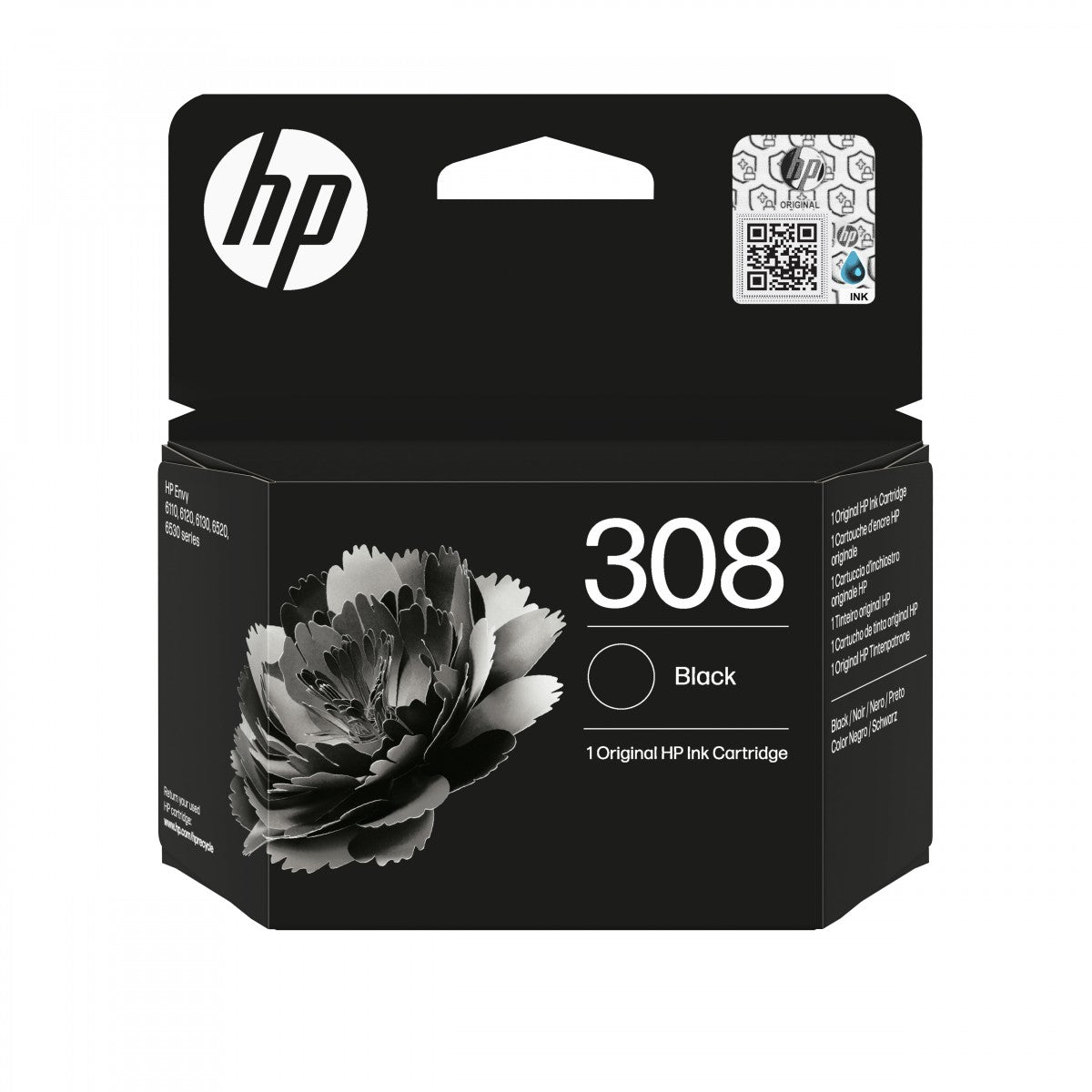 HP 308 Black Original Ink Cartridge