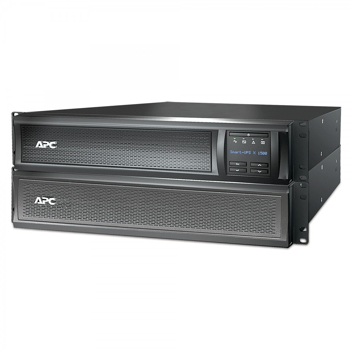 APC Smart-UPS X 1500 Rack/Tower LCD UPS rack-mountable AC 230V 1200Watt 1500VA RS-232 USB output connectors 8 2U Black