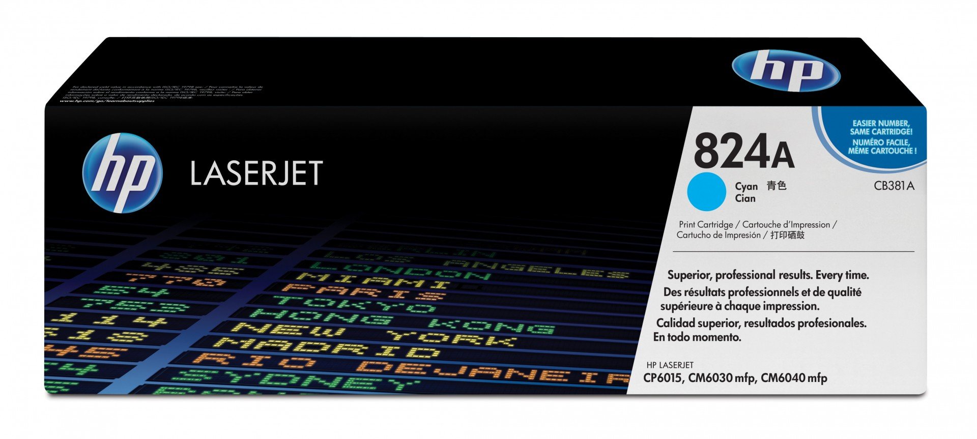 HP 824A toner LaserJet cyan authentique