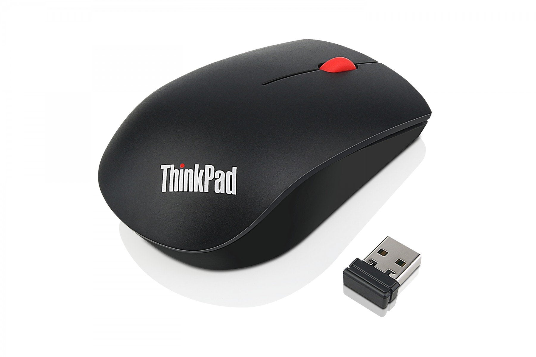Lenovo ThinkPad Essential Wireless Mouse - Souris - laser - 3 boutons - sans fil - 2.4 GHz - récepteur sans fil USB - ThinkRed
