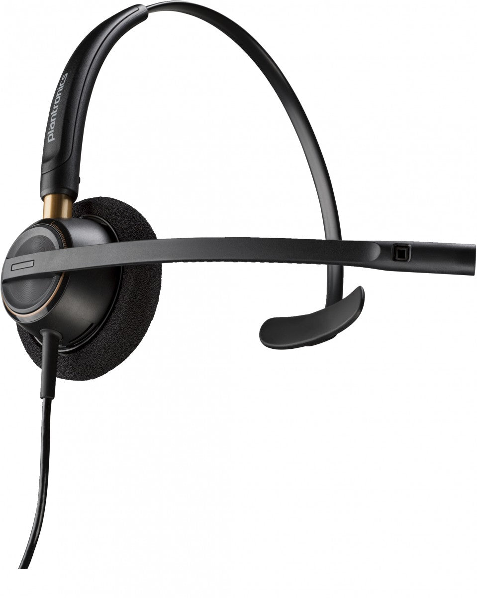HP Poly EncorePro 510D with Quick Disconnect Monoaural Digital Headset TAA Avec fil Arceau Appels/Musique Noir