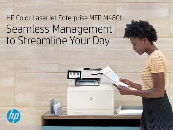 HP Color LaserJet Enterprise MFP M480f MFP colour laser A4 27ppm Copy 27ppm Print 300sheets USB LAN