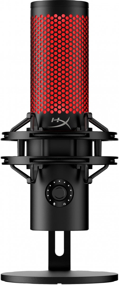 Microphone a condensateur HyperX QuadCast 2, USB, filtre anti-pop, noir