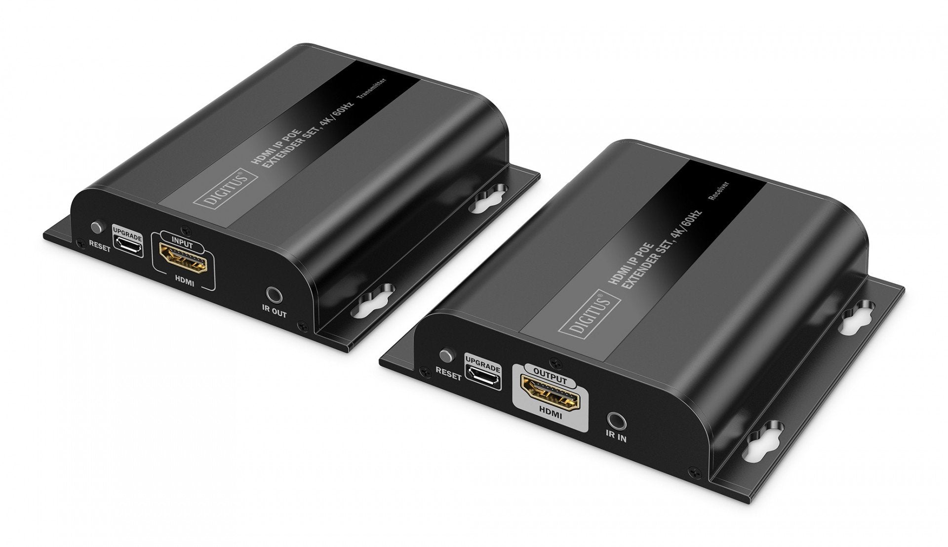 Extenseur HDMI Cat.6 sur IP 1G jusqu'a 120m/200m avec PoE, max. 253 récepteurs, contrôle IR - ensemble