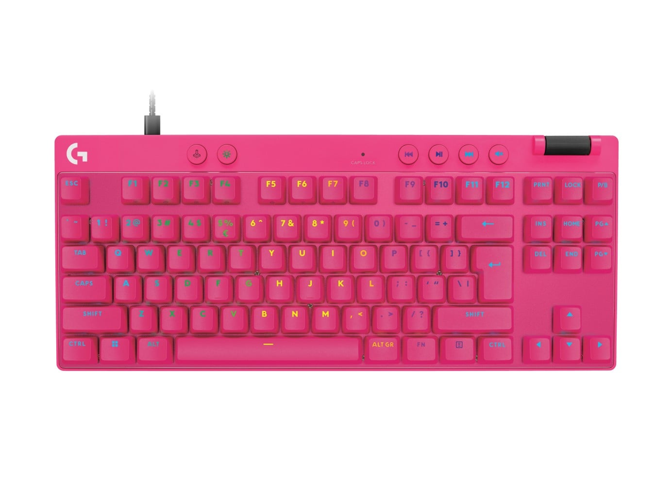 Clavier de jeu Logitech 920-013253 G Pro X Rapid TKL USB Linéaire Rose