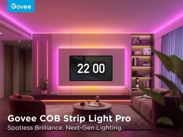 Govee H61E5 COB Bandes Lumineuses Pro 3m | Bande LED | Wi-Fi, Bluetooth, RGBICW