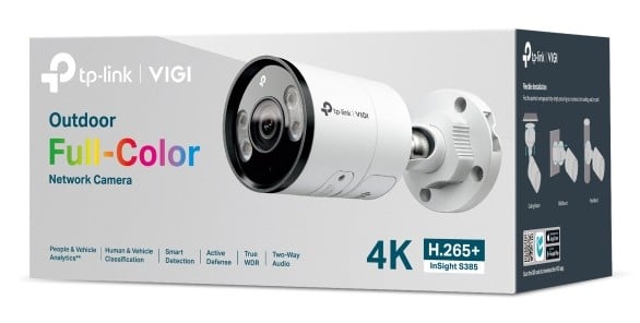 TP-Link INSIGHT S385 Balle (forme) Caméra de sécurité IP Extérieure 3840 x 2160 pixels Mur