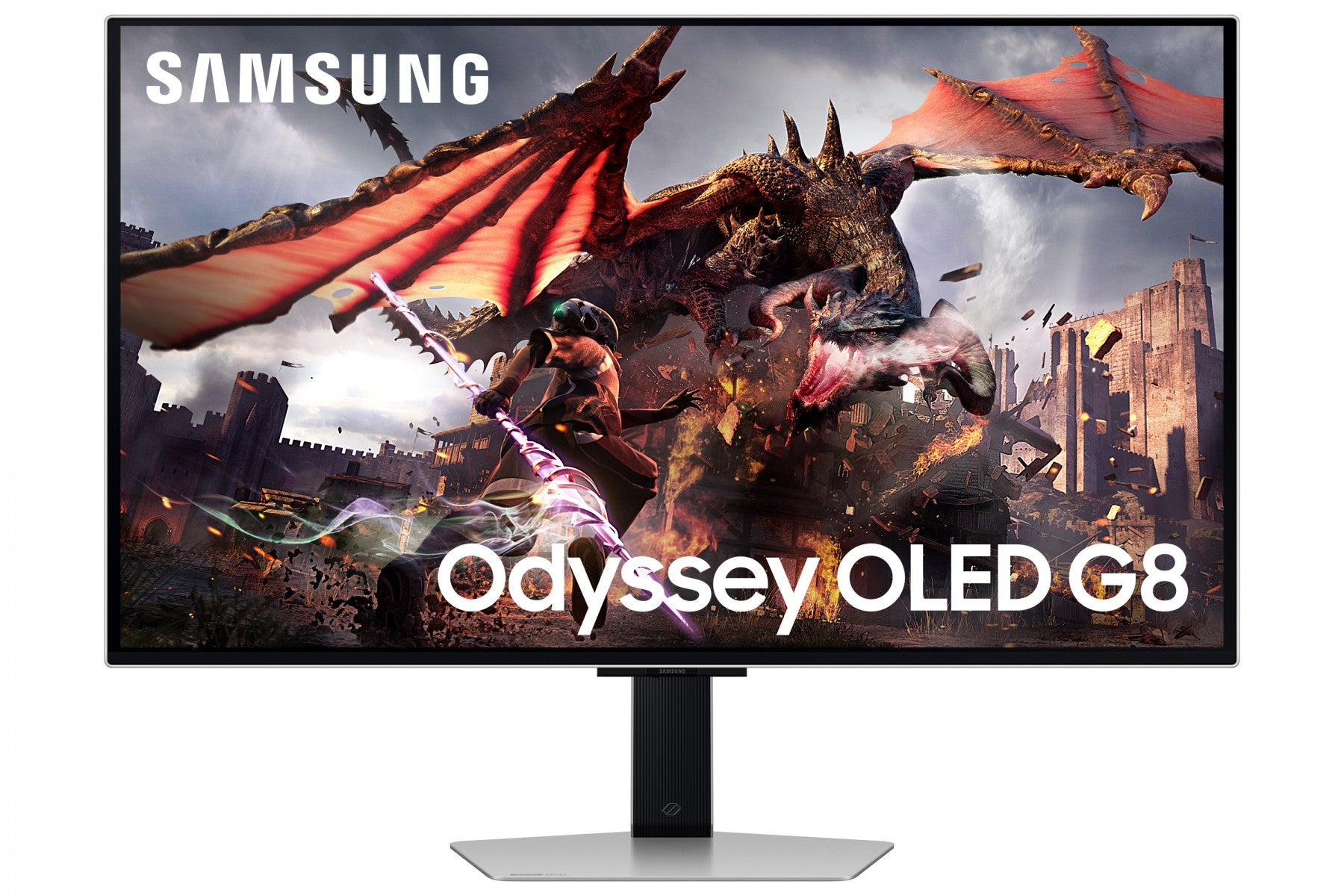 "Samsung G80SD écran plat de PC 81,3 cm (32"") 3840 x 2160 pixels 4K Ultra HD OLED Argent"