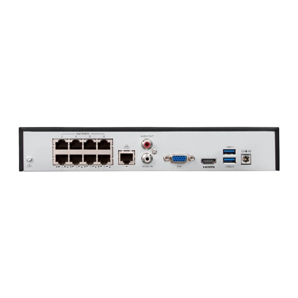 BCS BCS-P-NVR0801-4K-8P(3) Enregistreur IP 8 canaux avec PoE, HDMI 4K et caméras 8MP